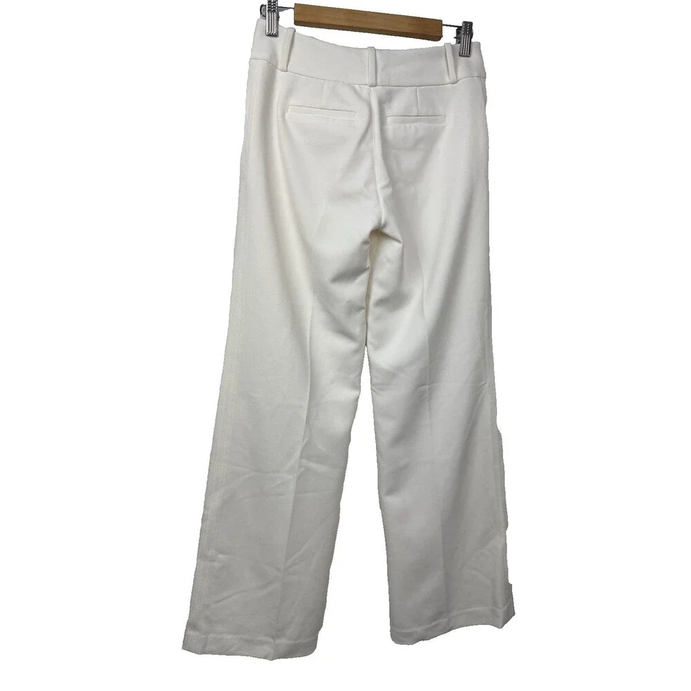 LTD White Wide Leg Sailor Pants Fully Lined Decorative Buttons Size 0 / W30 - Picture 4 of 16